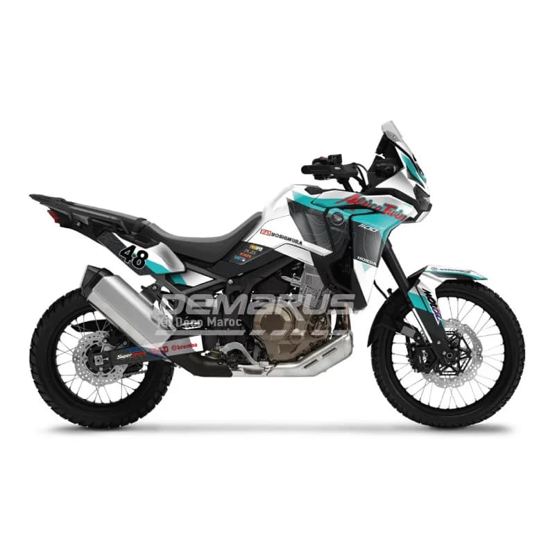 Kit déco moto Kit Déco Honda Africa Twin CRF 1100L (2020-2026) | Édition Raid Glacial - Vue 1