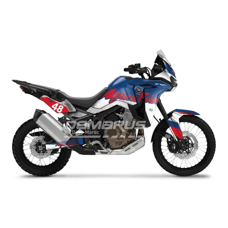 Kit déco moto Kit Déco Honda Africa Twin CRF 1100L (2016-2026) | Édition Raid Tricolore - Vue 1