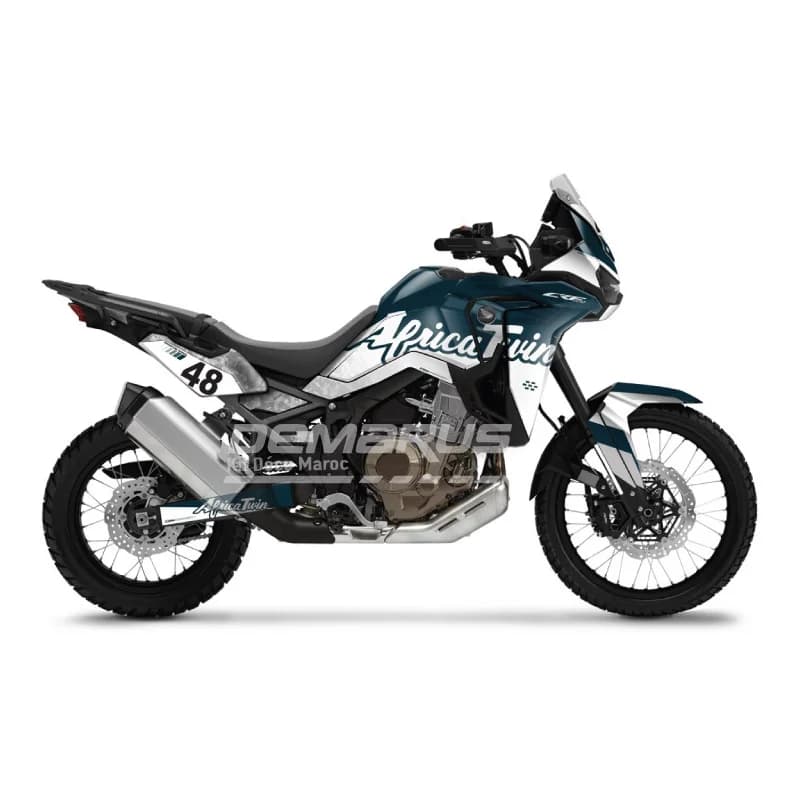 Kit déco moto Kit Déco Honda Africa Twin CRF 1100L (2016-2026) | Édition Raid Azur - Vue 1