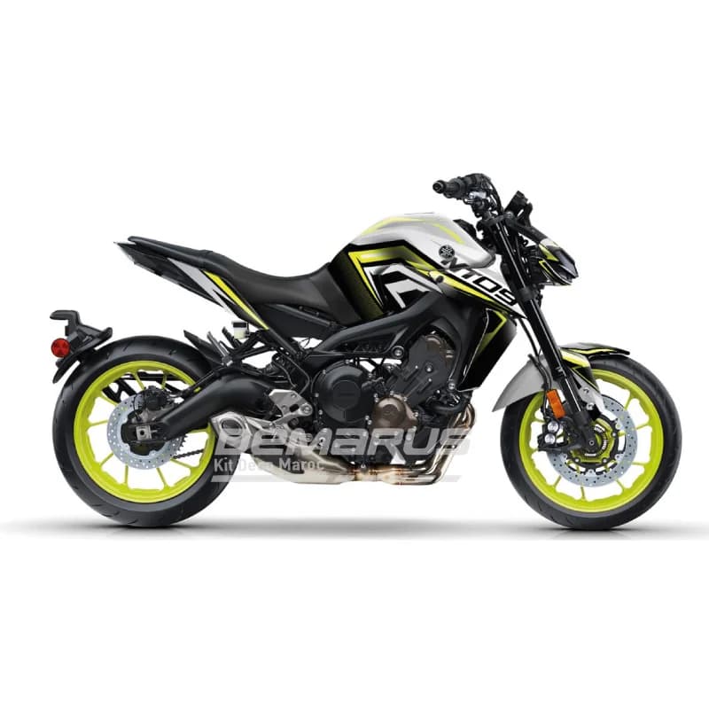 Kit déco moto Kit Deco Yamaha MT-09 2021-2026 | Édition Foudre Néon - Vue 1