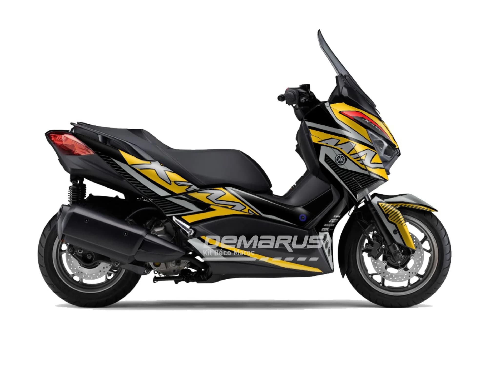 Kit déco moto Kit Déco Yamaha XMAX | Édition Éclair Urbain Jaune - Vue 1