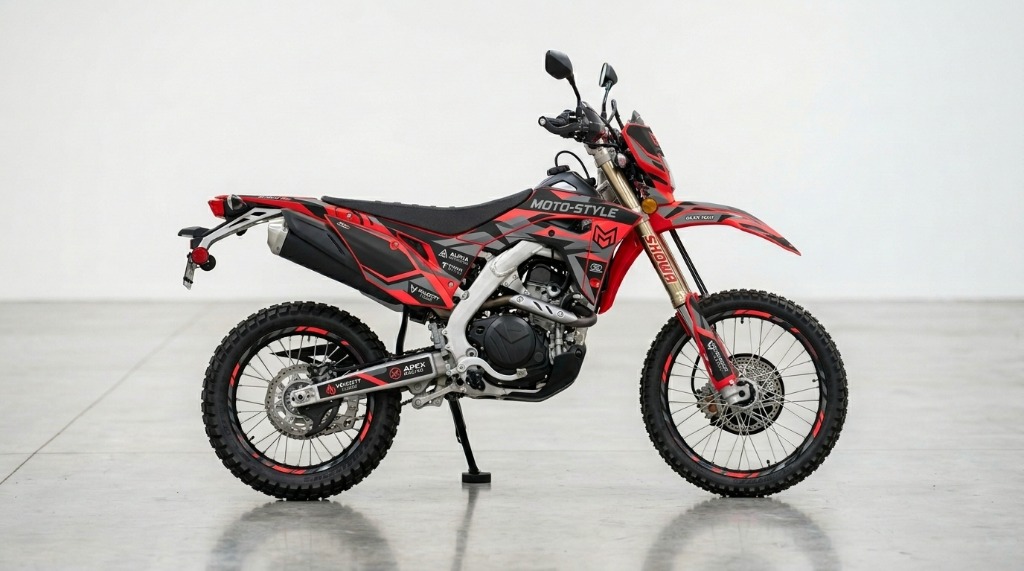 Moto avec kit deco Demarus